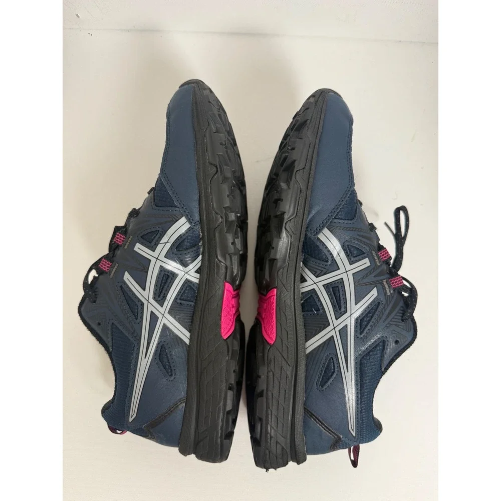 Asics Gel-Venture 8 Womens Trail Running Shoes Navy Pink Size 9 1012B162